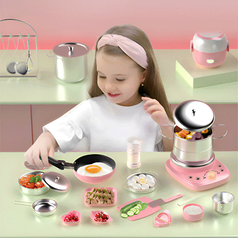 🔥HOT SALE 49% OFF🔥Children's Real Cooking Mini Kitchen Toys - 22 PCS Set💯 - Image 3