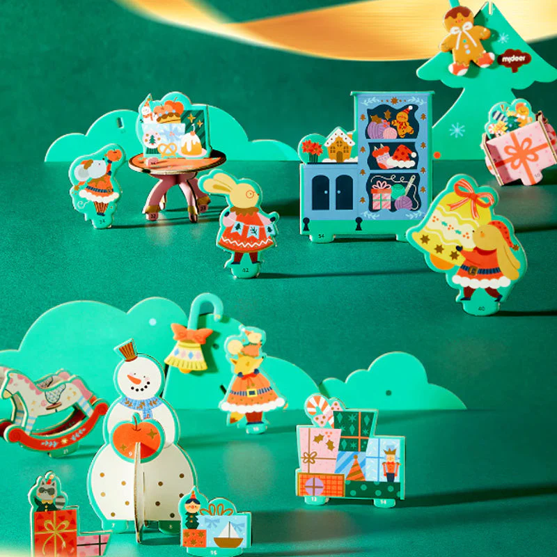 🎁Christmas promotion 49% OFF🎄Christmas Rotating Music 3D Puzzle & Craft Wreath - Image 7