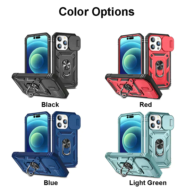 Magnetic Car Finger Ring 3-in-1 Phone Case - Image 11