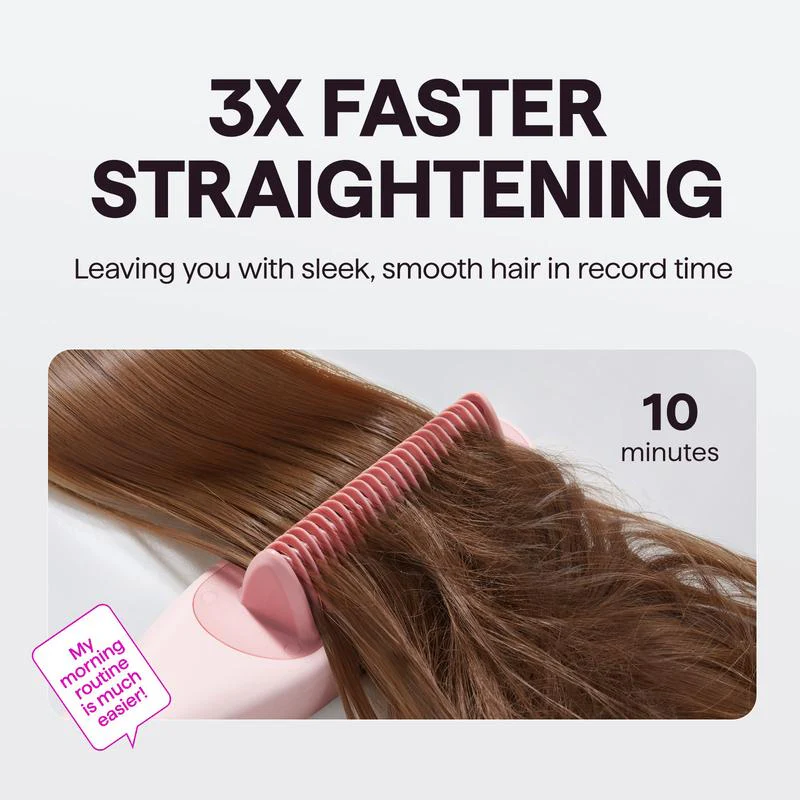 🎅CHRISTMAS SALE 50% OFF!!🎁💕Steamline Pro Steam Hair Straightener Brush Hair Straightening Comb - Image 3