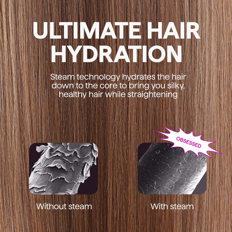 🎅CHRISTMAS SALE 50% OFF!!🎁💕Steamline Pro Steam Hair Straightener Brush Hair Straightening Comb - Image 7