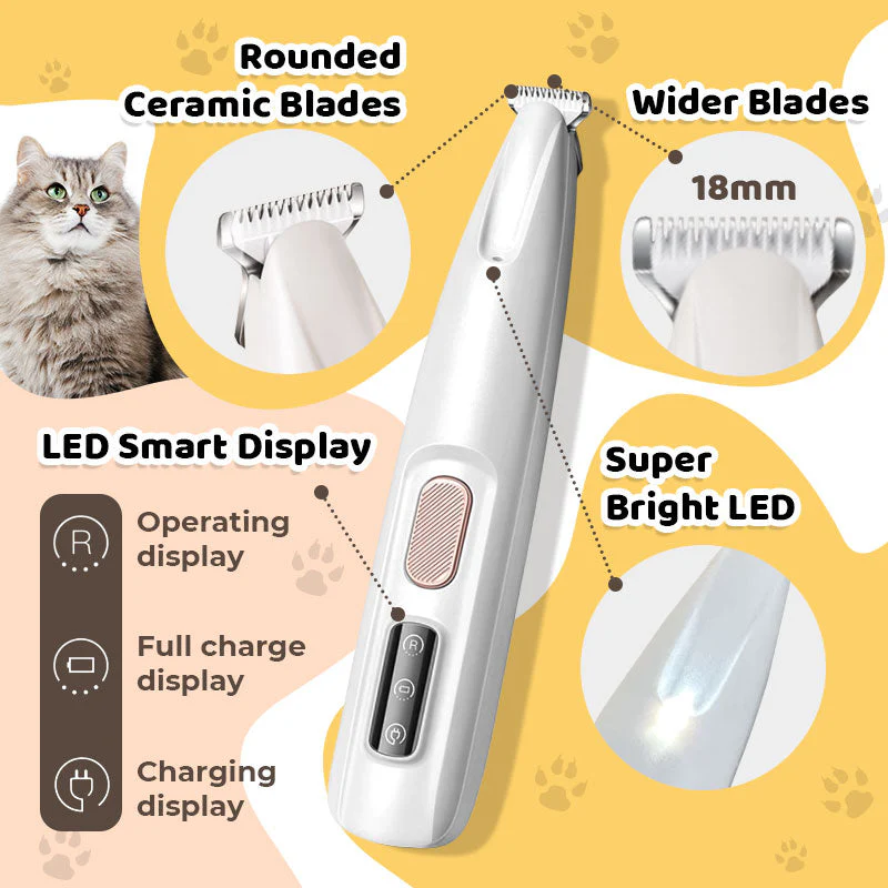 🔥HOT SALE 49% OFF🔥Waterproof Rechargeable Pet Shaver with LED Light (Common to cats and dogs) - Image 6