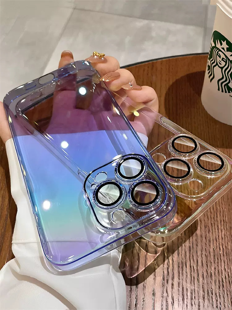 Light-colored Clear Lens Protection Case Cover For iPhone - Image 6