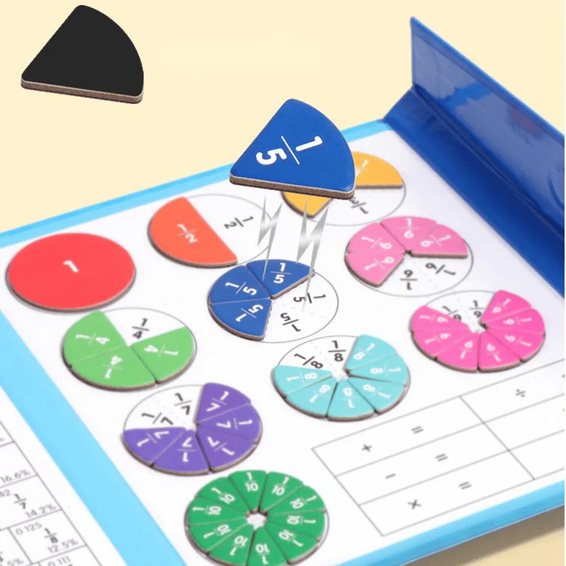 ⏰Last day 49% OFF🔥🔥Montessori Magnetic Book Fraction Puzzle For Children - Image 17