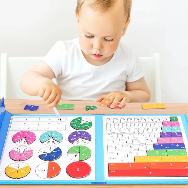 ⏰Last day 49% OFF🔥🔥Montessori Magnetic Book Fraction Puzzle For Children - Image 3