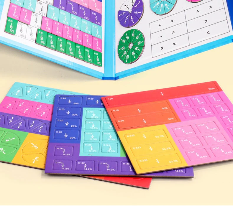 ⏰Last day 49% OFF🔥🔥Montessori Magnetic Book Fraction Puzzle For Children - Image 9