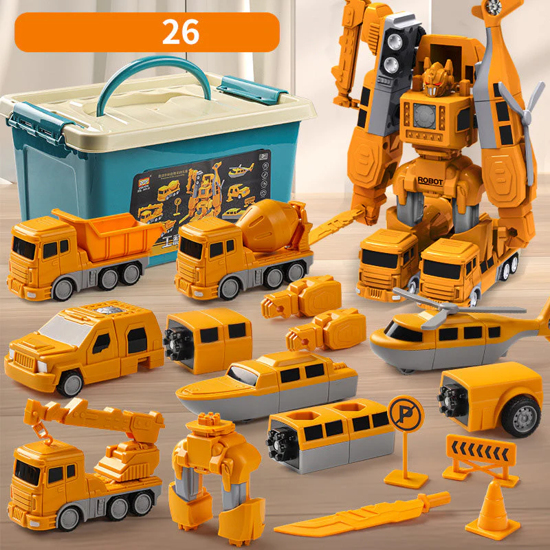 🔥HOT SALE 49% OFF🔥Magnetic Transform Engineering Car Assembled Toys - Image 11