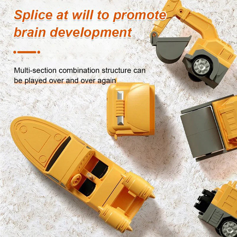 🔥HOT SALE 49% OFF🔥Magnetic Transform Engineering Car Assembled Toys - Image 6