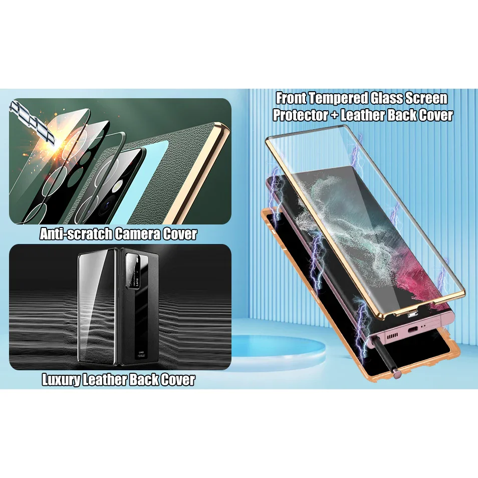 Samsung S22 Series Glass Goggles Magnetic All inclusive Fall Proof Mobile Phone Case - Image 5