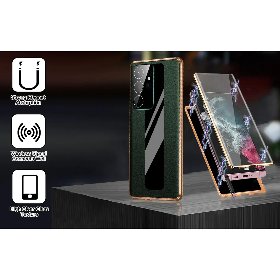 Samsung S22 Series Glass Goggles Magnetic All inclusive Fall Proof Mobile Phone Case - Image 6