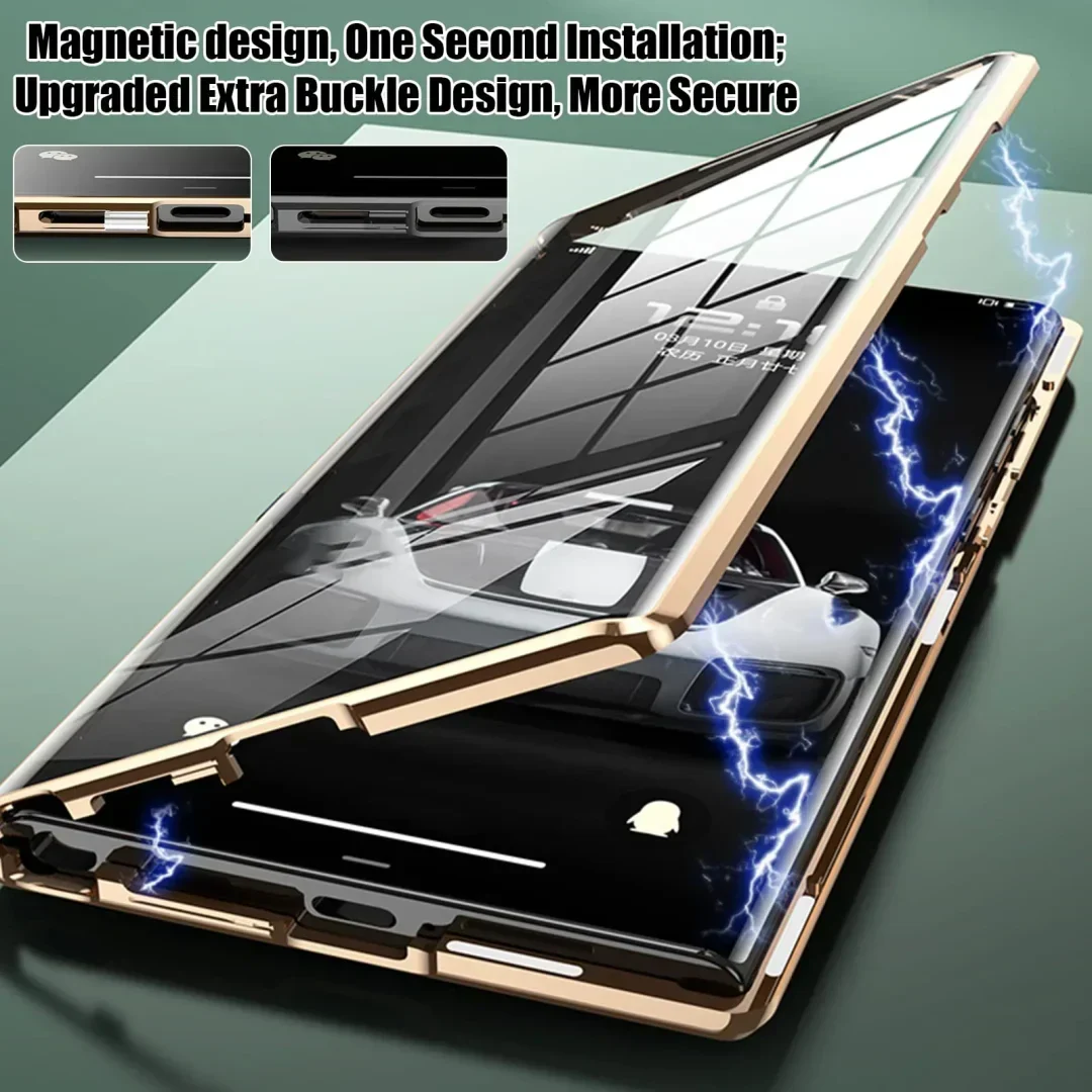 Samsung S22 Series Glass Goggles Magnetic All inclusive Fall Proof Mobile Phone Case - Image 9