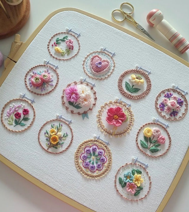 🔥HOT SALE 49% OFF🔥Small Flower Frame Embroidery Kit - Image 5