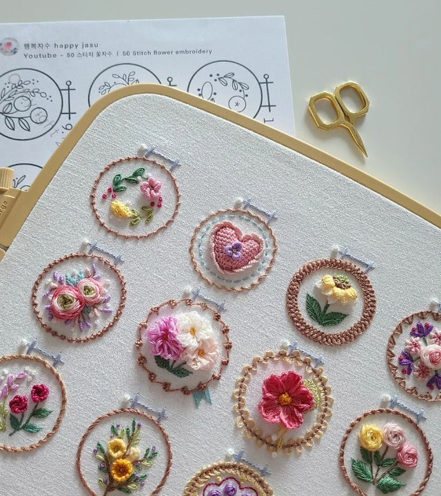 🔥HOT SALE 49% OFF🔥Small Flower Frame Embroidery Kit - Image 6