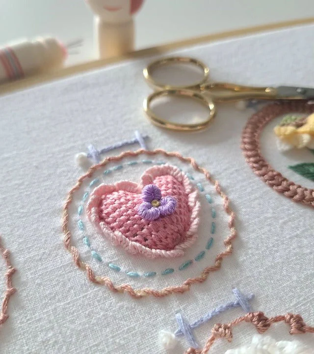 🔥HOT SALE 49% OFF🔥Small Flower Frame Embroidery Kit - Image 7
