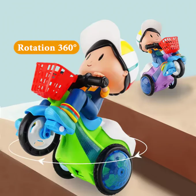 ⏰Last day 49% OFF🔥Stunt Tricycle for Kids: Music, Lights, 360° Rotation - Image 5