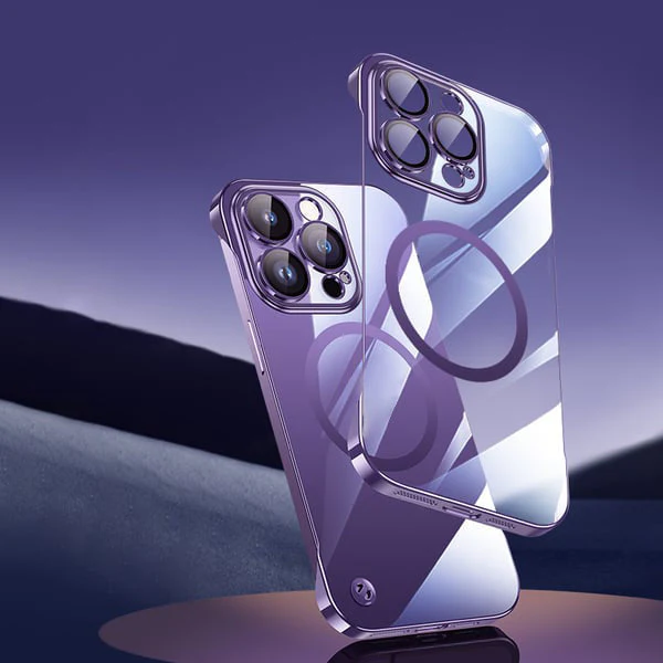Transparent Frameless Ultra Thin Magnetic Charging Case for iPhone - Image 3