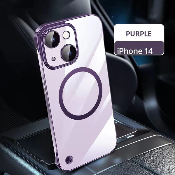 Transparent Frameless Ultra Thin Magnetic Charging Case for iPhone - Image 4