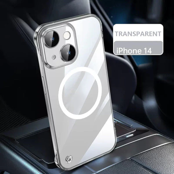 Transparent Frameless Ultra Thin Magnetic Charging Case for iPhone - Image 9